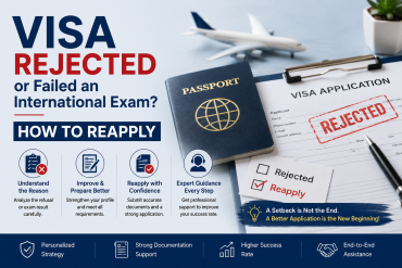 Visa Rejected or Failed an International Exam? How to Reapply